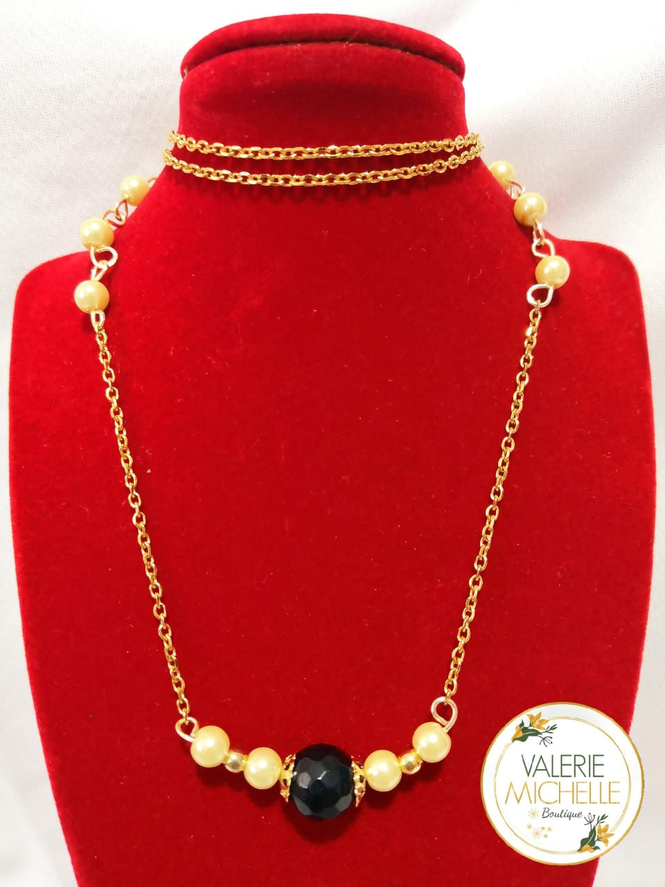 Miniatura: Juego de collar de perlas