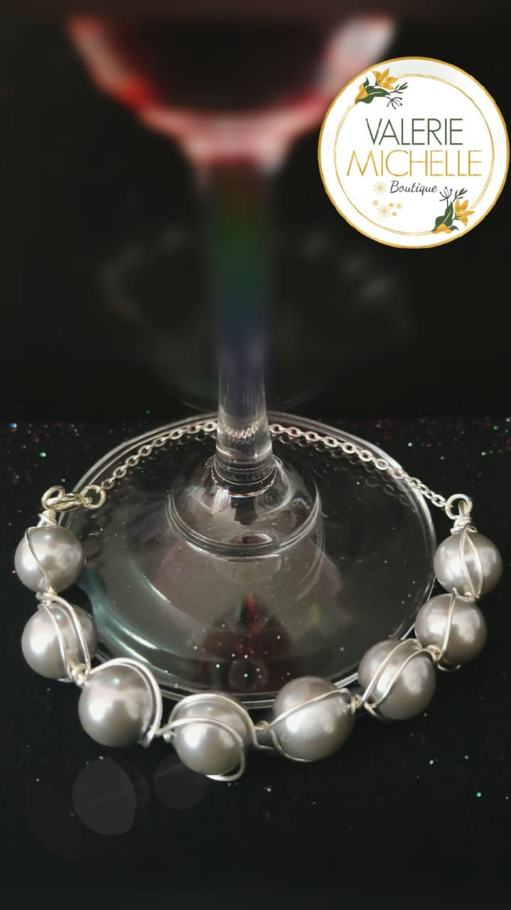 Juego de pulsera en acero inoxidable artesanal