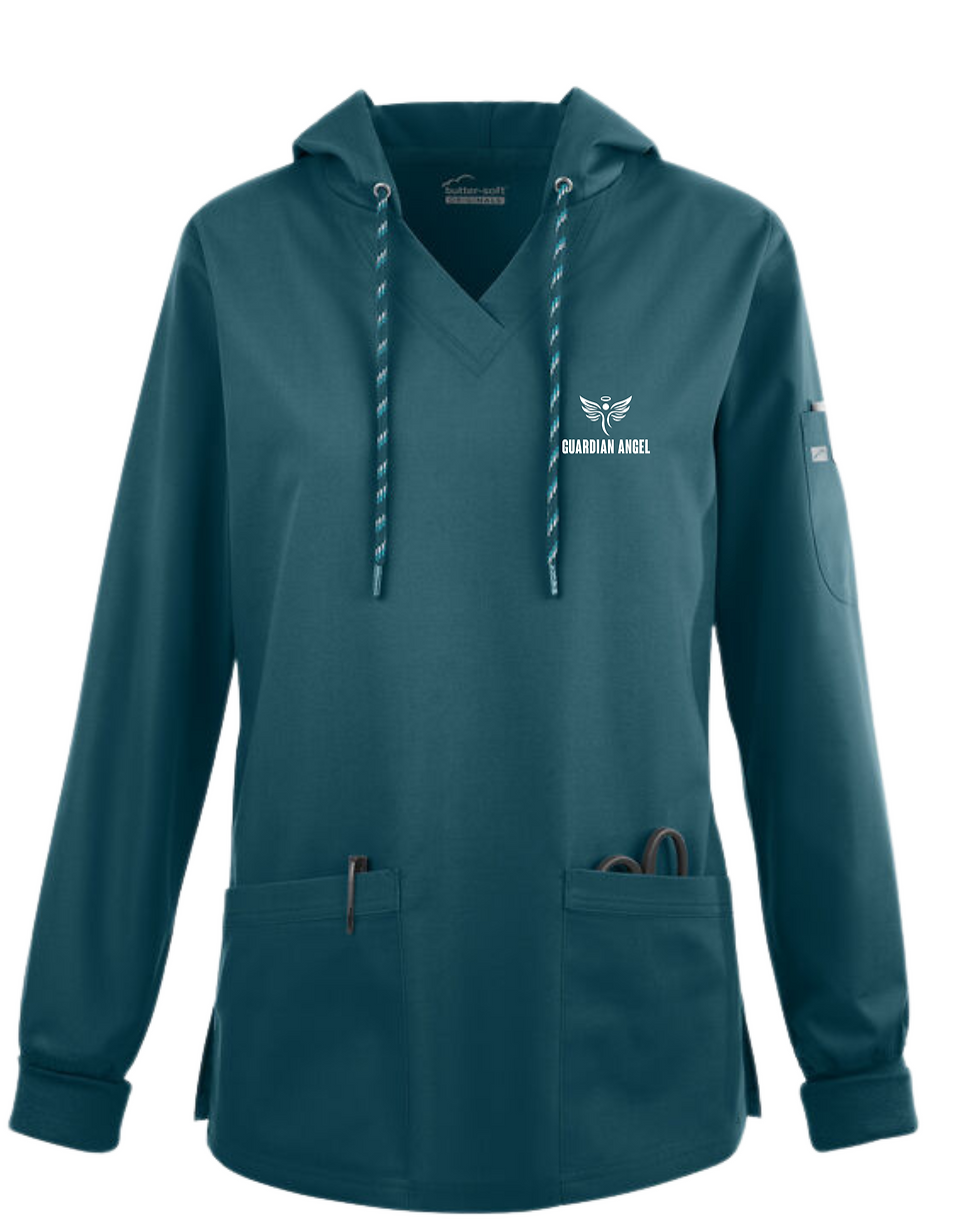 Thumbnail: Guardian Angel Women's 5-Pocket Long and Short Sleeve Pullover Hoodie