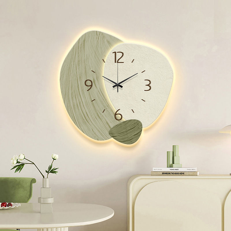 Thumbnail: Fashion LED Light Wall Clock Luminous Clock Living Room Decorative Wall Clock St