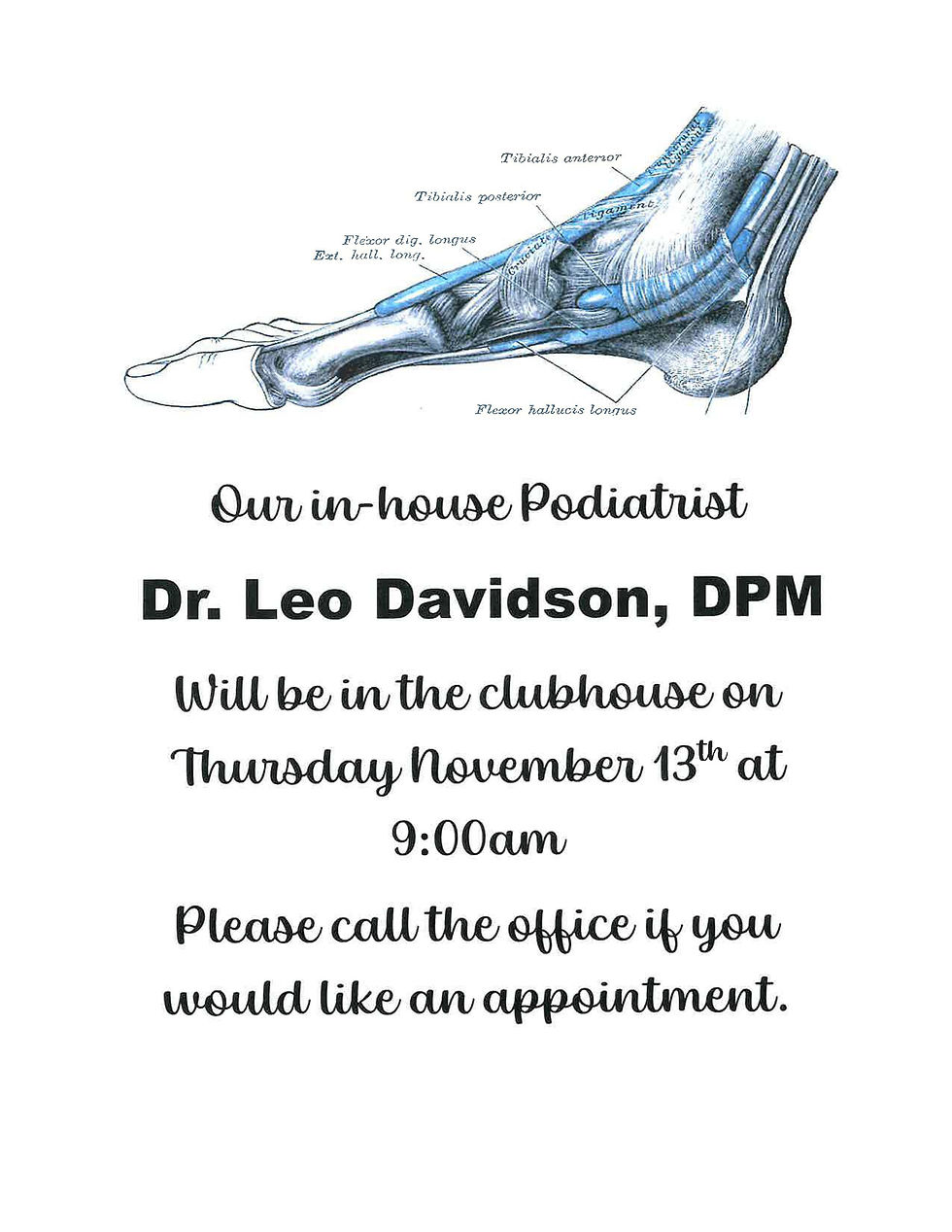 Podiatrist Visits Greenbriar