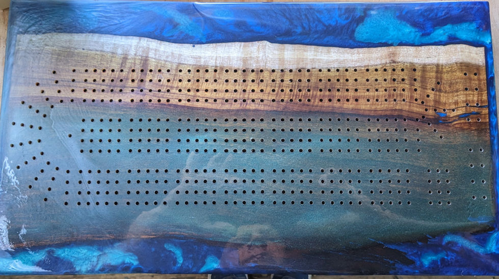 Custom Koa Cribbage Board