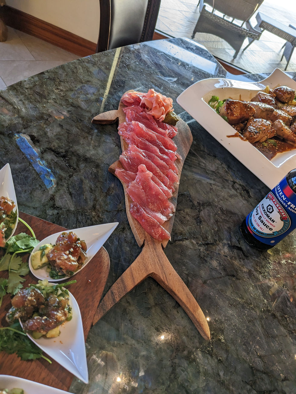 Monkey Pod Mahi Mahi Serving board