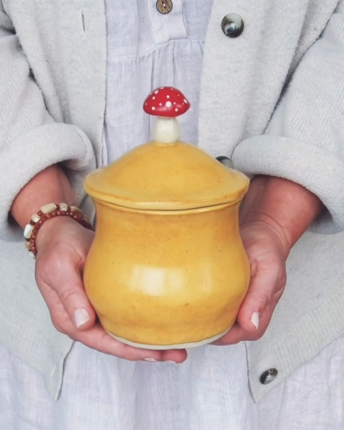 Sunny Yellow Sugar Dish