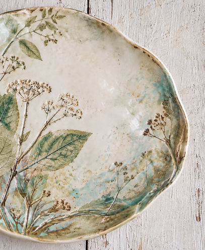 Botanical Ceramic Plate on Weathered Wood_edited.jpg