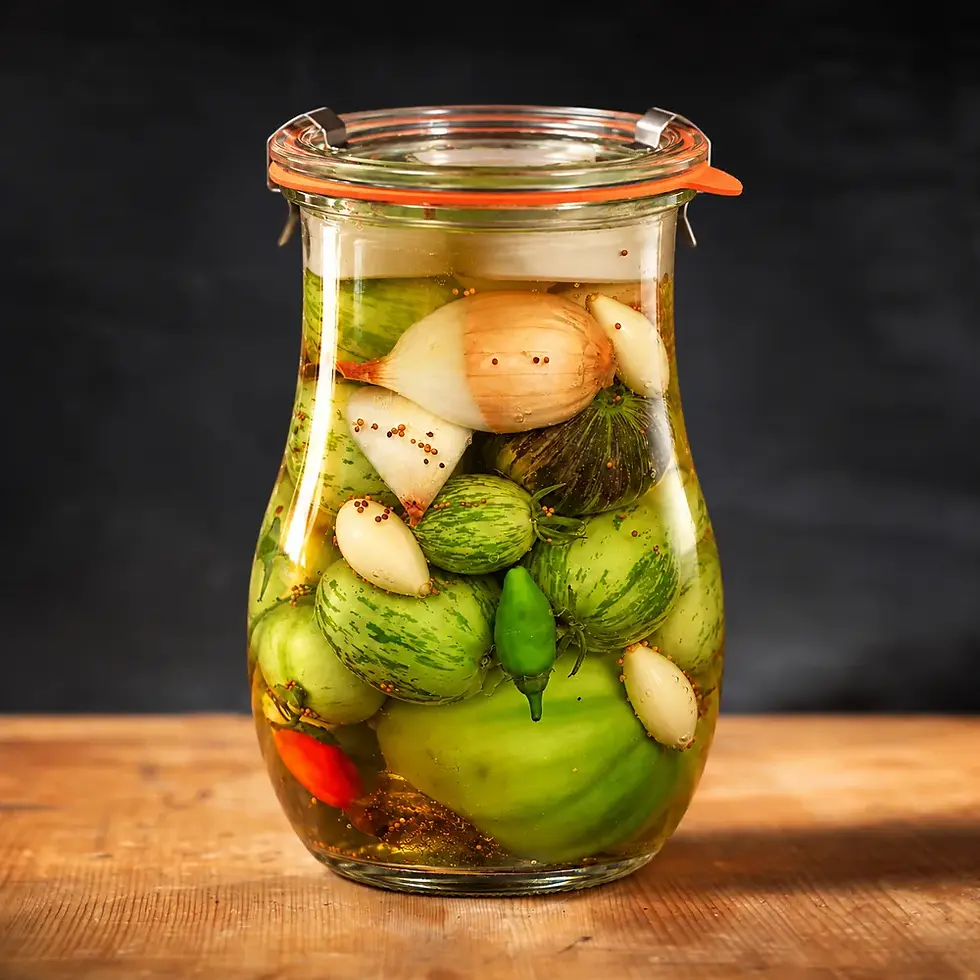 Fermentierte grüne Tomaten