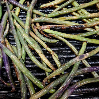 gegrillte Bohnen
