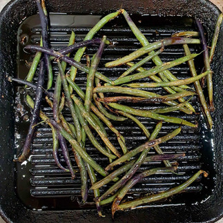 gegrillte Fisolen