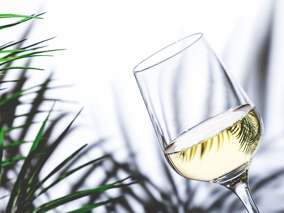 sklenice s vínem Sauvignon Blanc