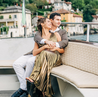 Lake Como wedding at Villa Regina Teodolinda with outdoor ceremony, Italian villa garden, and panora