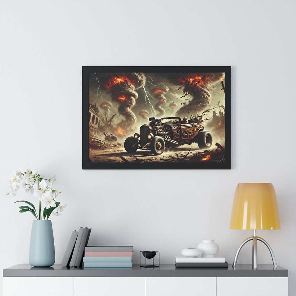 Thumbnail: "Inferno Twisters" - Framed Print