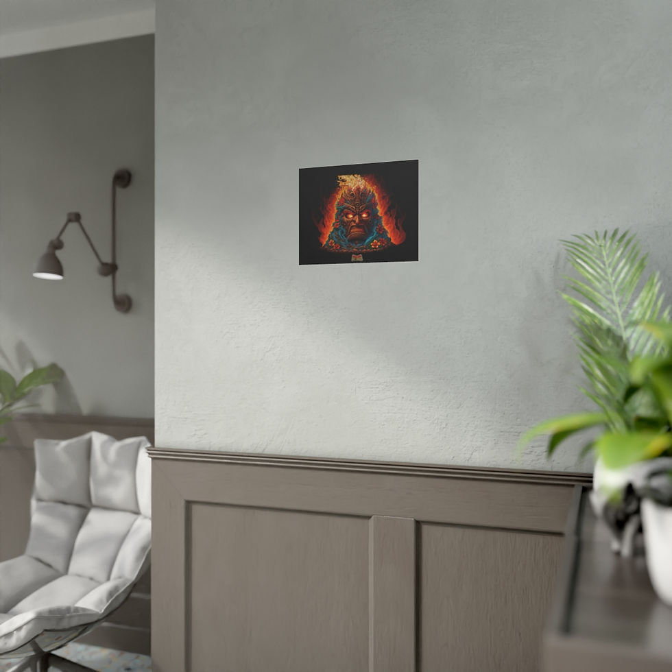 Thumbnail: Tiki Monster Mayhem - "Primal Eruption" Rolled Poster