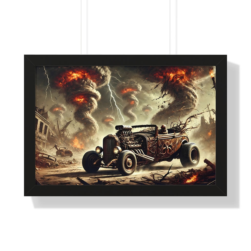 "Inferno Twisters" - Framed Print