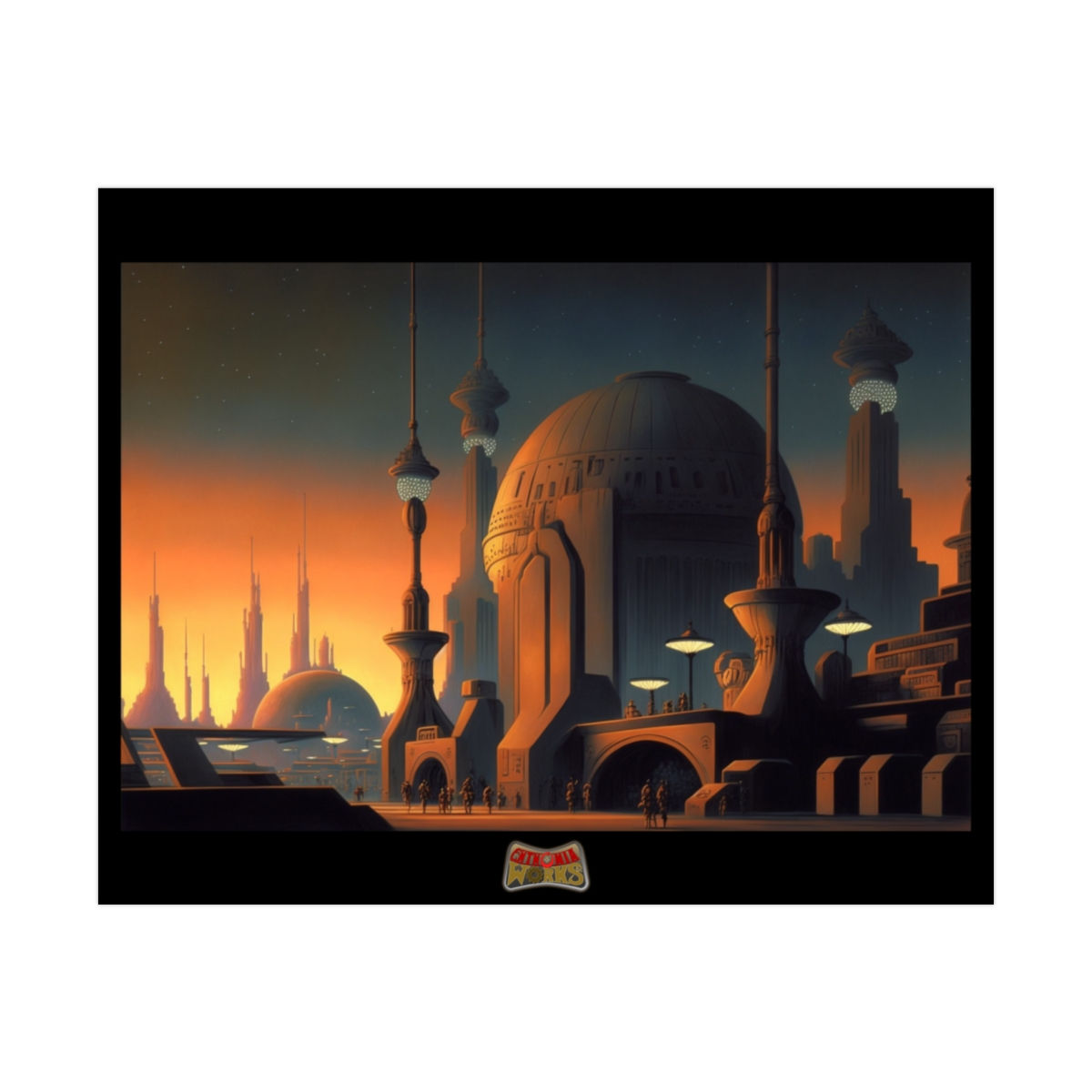 Galactic Visions - "Corporate Galactic Headquarters" - Rolled Poster