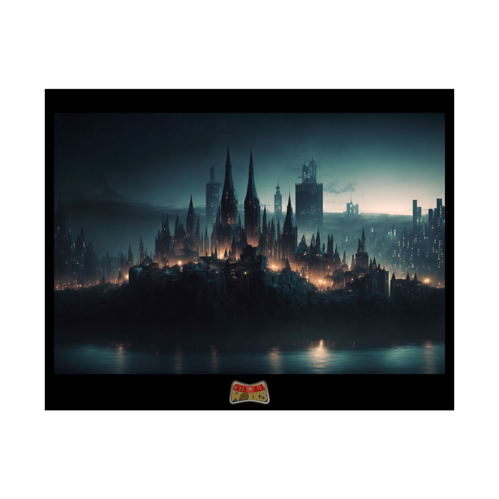 Thumbnail: Limitless Cityscapes - "The City of Secret Arts" - Rolled Poster