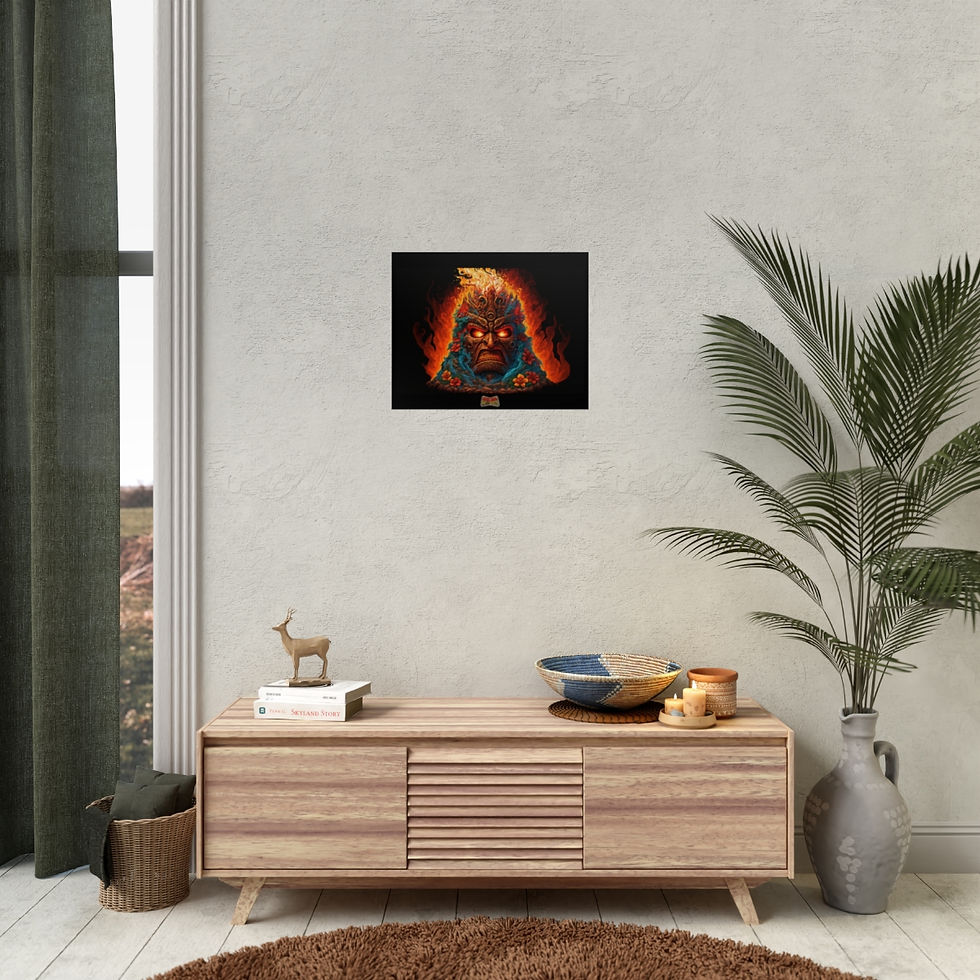 Thumbnail: Tiki Monster Mayhem - "Primal Eruption" Rolled Poster