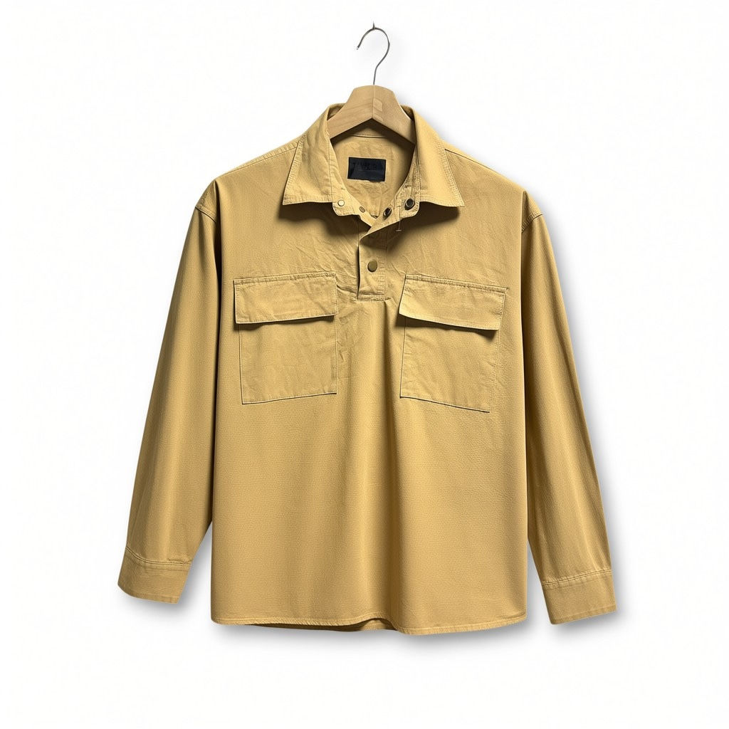 Fear of God Brown Quarter Button Long Sleeves Size L