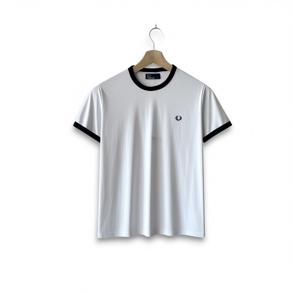 Fred Perry White Tee Size S