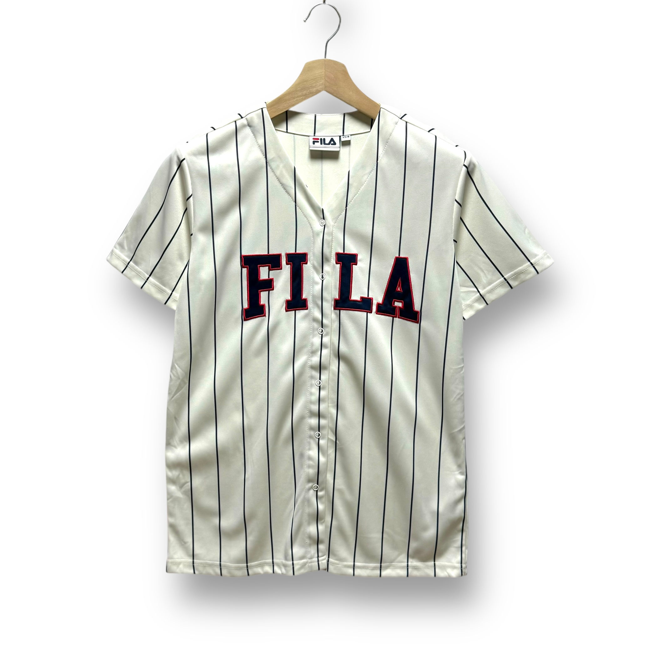 Vntg Fila Pinstripe Jersey XS  Unisex