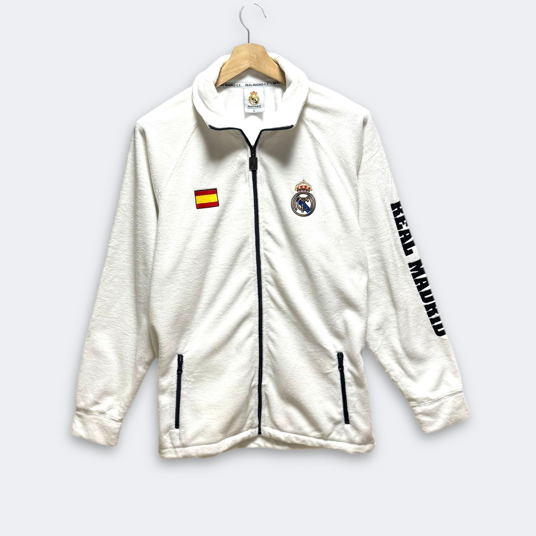 Real Madrid Sherpa Cotton Zip Jacket Size L