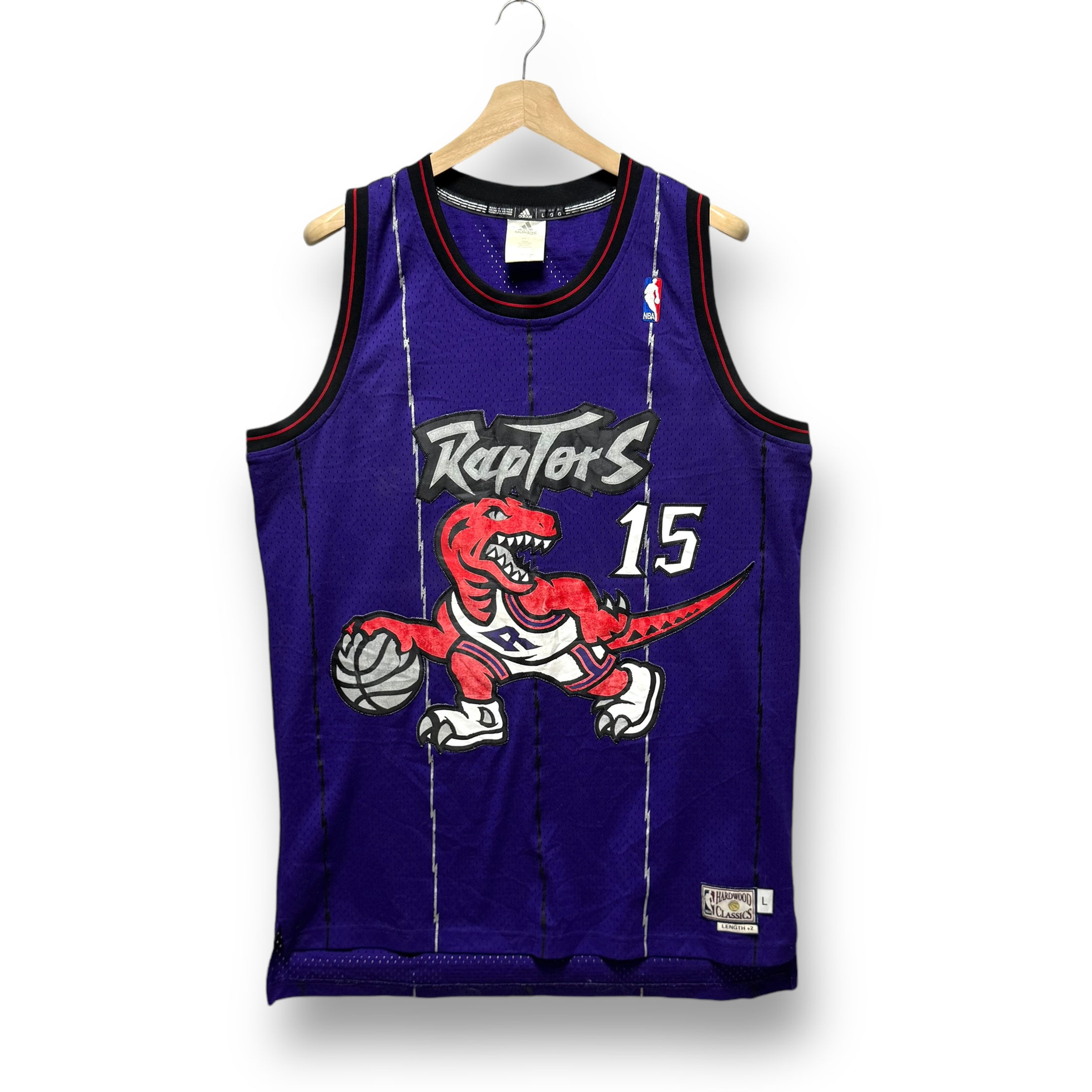 Vntg Adidas x NBA Toronto Raptors Vince Carter Size L