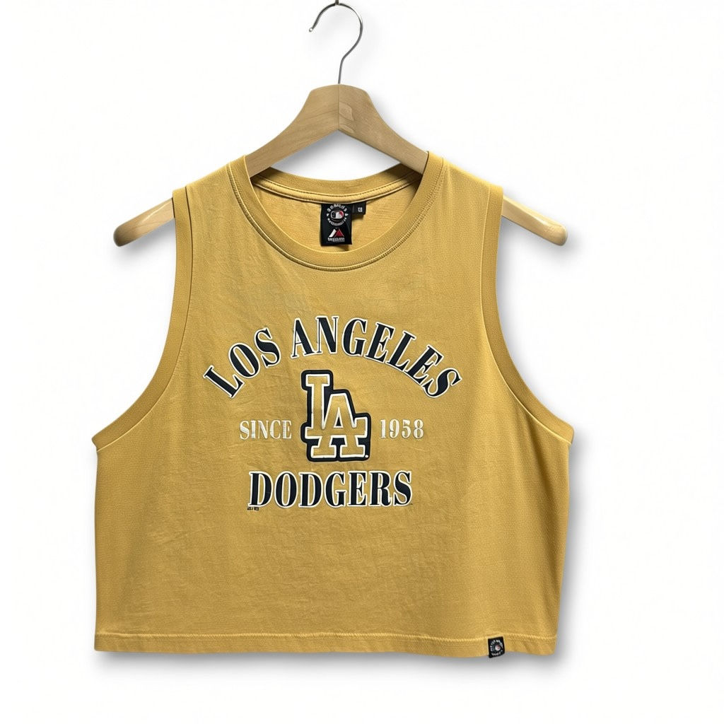 Majestic MLB LA Dodgers Crop Sando Size M Women