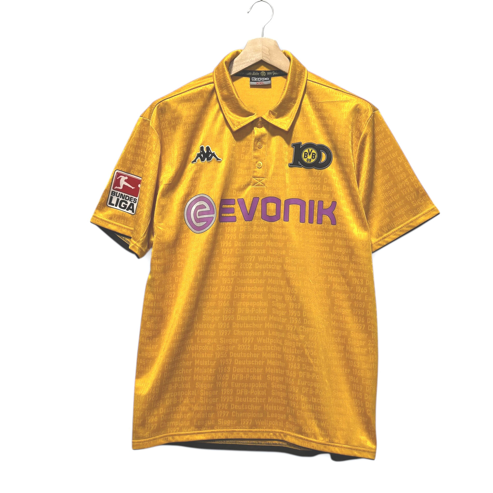 Vntg Kappa 2009 x  100th Ed  Borrusia Dortmund Valdez #9 Jersey Size XXL  