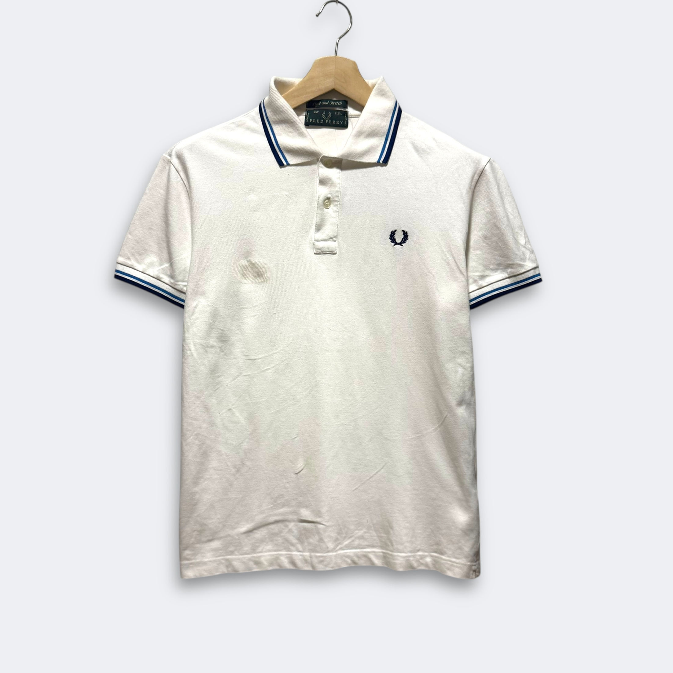 Fred Perry White Polo Size 44 