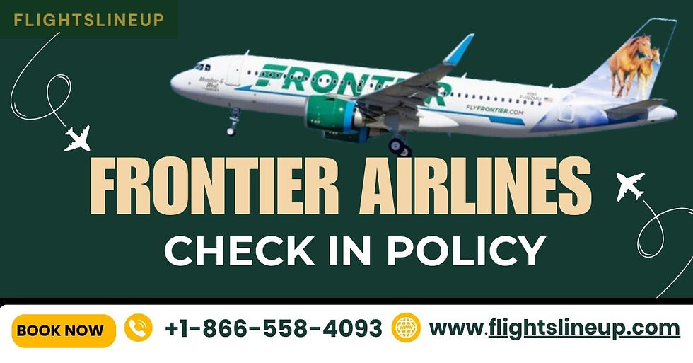 What Is Frontier Airlines' Check-In Policy