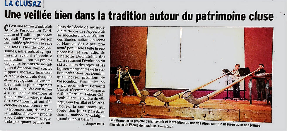 Veillée avec l'Association du  Patrimoine
