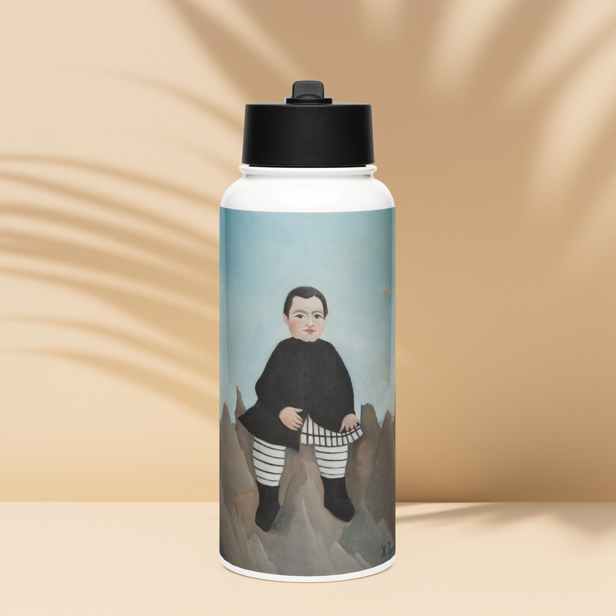 test product Stainless steel water bottle with a straw lid