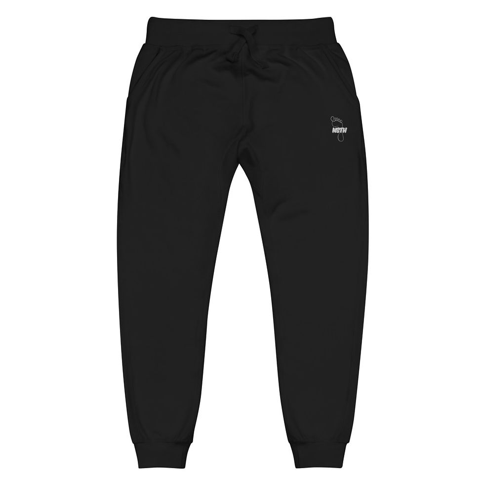 Thumbnail: UNISEXE Pantalon de survêtement en molleton brodé