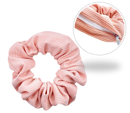 Figlia Scrunchie nude with Zip