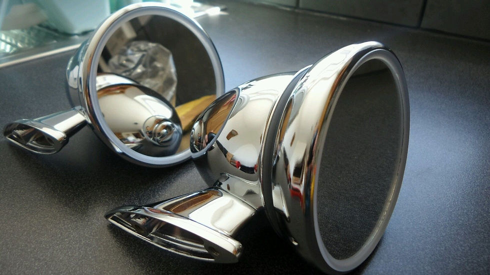 Miniatura: 2 SPECCHIETTI CROMO BULLET