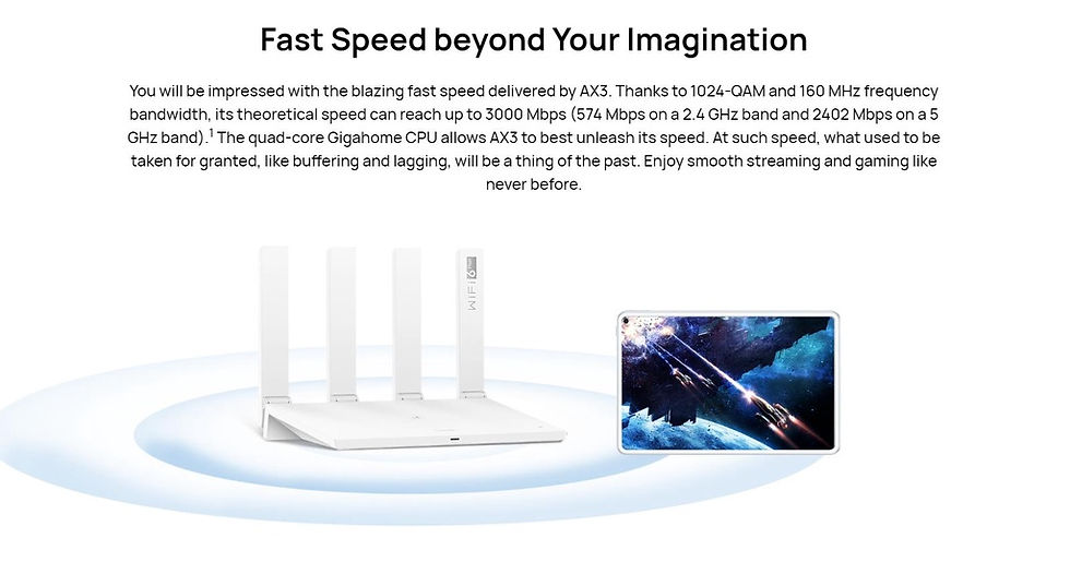 Thumbnail: HUAWEI AX3 QUAD-CORE (WIFI ROUTER)