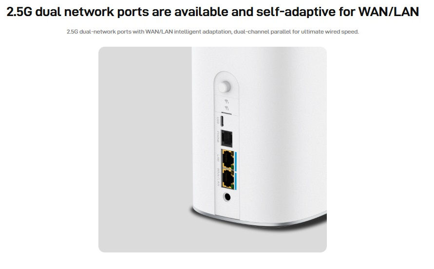 Thumbnail: ZTE G5 ULTRA (5G 4.2 Gbps 384 WIFI 2X2.5GLAN 1TEL)