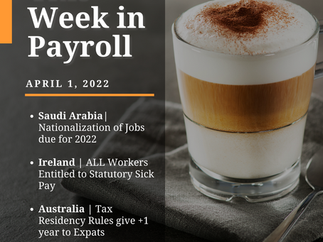 This Week in Payroll: April 1, 2022