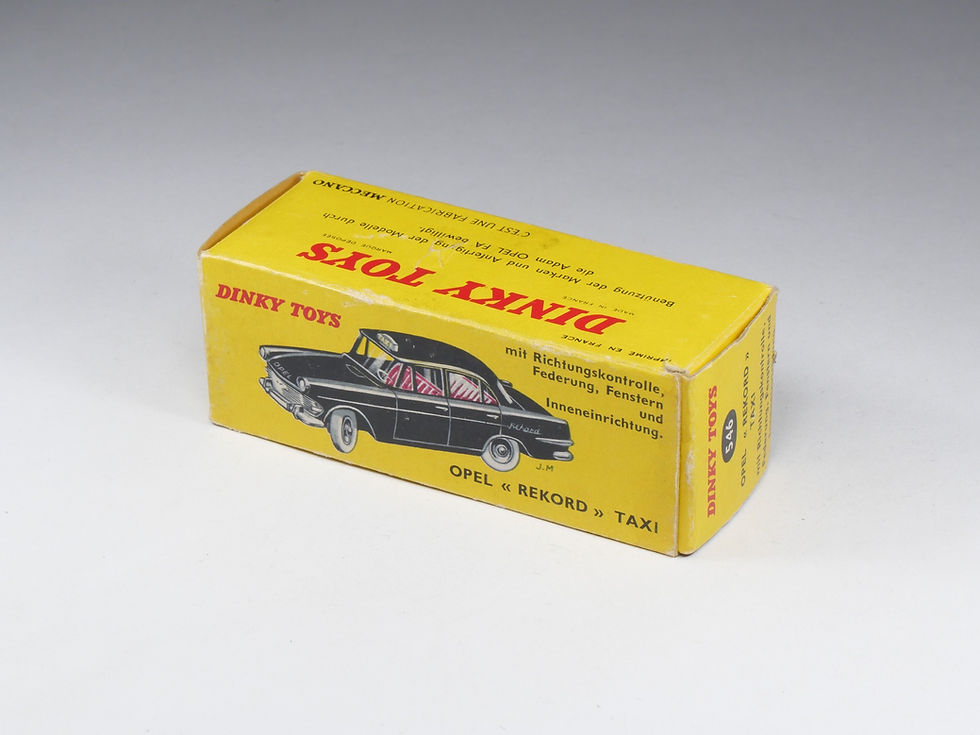 Thumbnail: DINKY TOYS FRANCE - 546 - Opel Rekord Taxi - Export - En boite