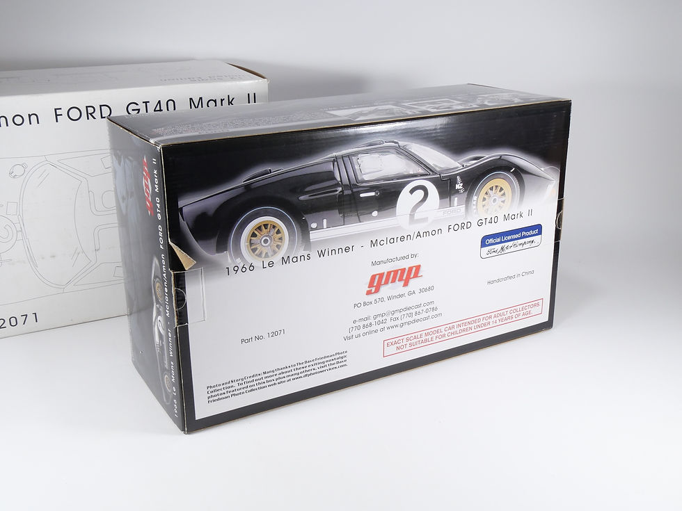 Miniature : GMP - 12071 - FORD GT40 Mark - 1966 Le Mans Winner - Mclaren/Amon - 1/12