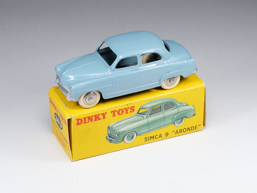 DINKY TOYS FRANCE - 24U - Simca Aronde - Bleu laiteux - En boite