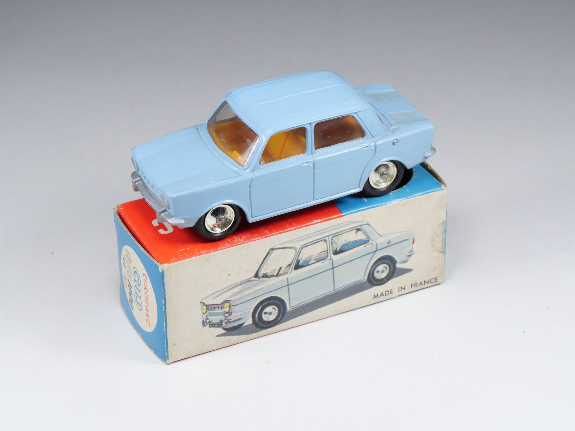 CIJ - 3/7 - Simca 1000 - Bleu pale - En boite