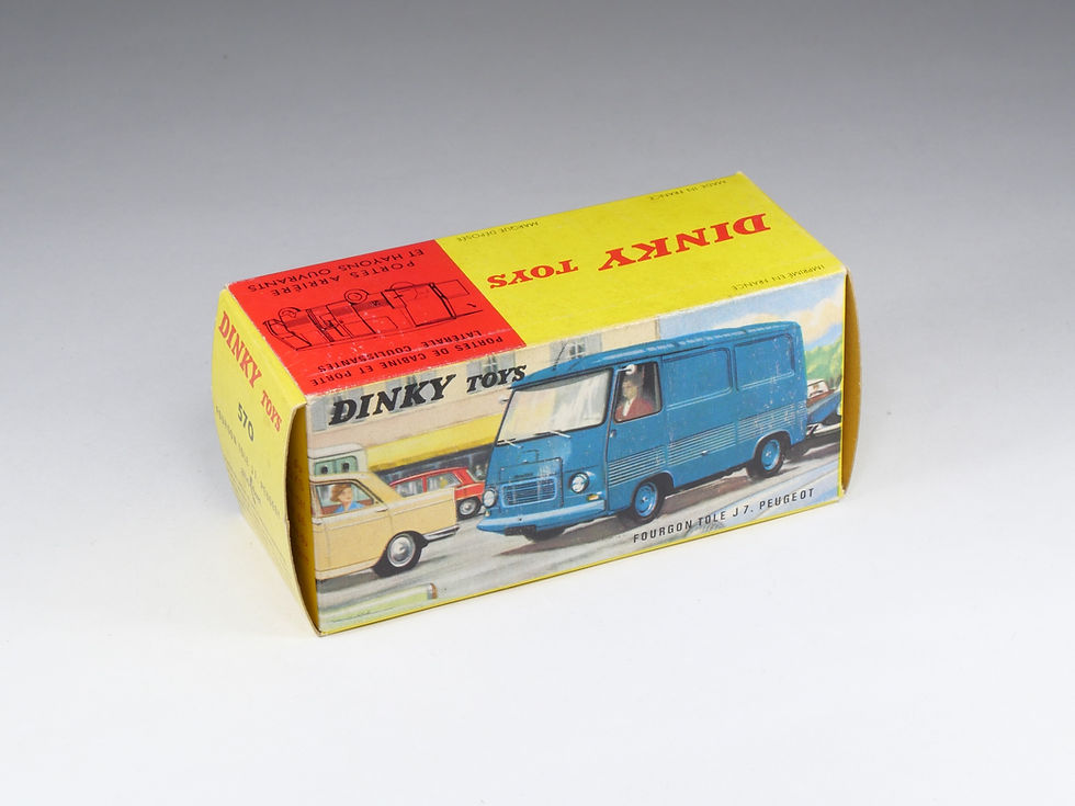 Miniature : DINKY TOYS FRANCE - 570 - Fourgon Peugeot J7 ‘Allo Fret’ - Toit Bleu - En boite