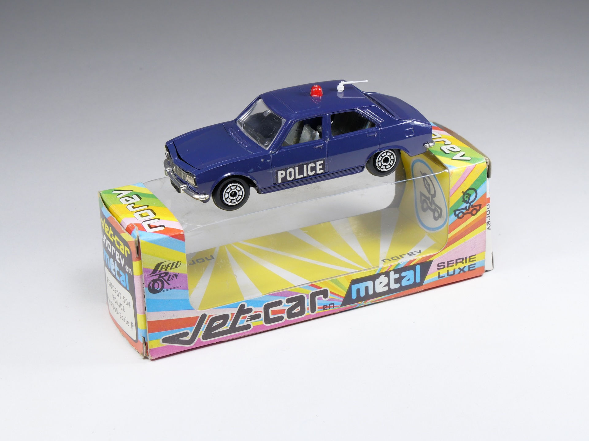 NOREV JET-CAR - 849 - Peugeot 504 Police - En boite