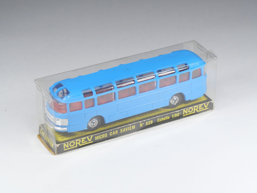Thumbnail: NOREV - 1/86 - Micro-miniatures - 528 - Micro Car Autocar Saviem SC1 - Bleu roi