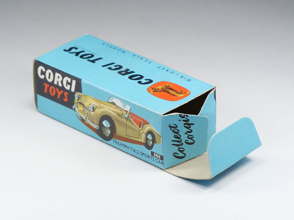 Thumbnail: CORGI TOYS - 301 - Triumph TR2 Sports Car - Crème - En boite