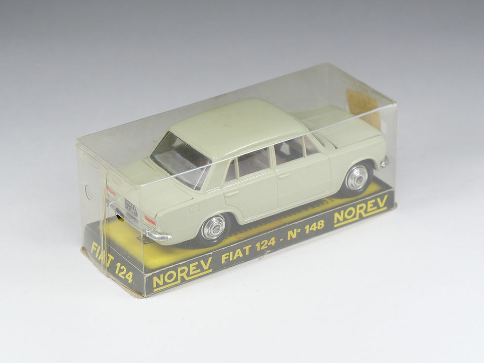 Thumbnail: NOREV - 148 - Fiat 124 - Gris vert - En boite