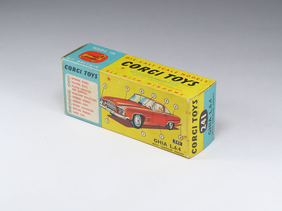 Thumbnail: CORGI - 241 - Ghia L.6.4 - Jaune métal - En boite