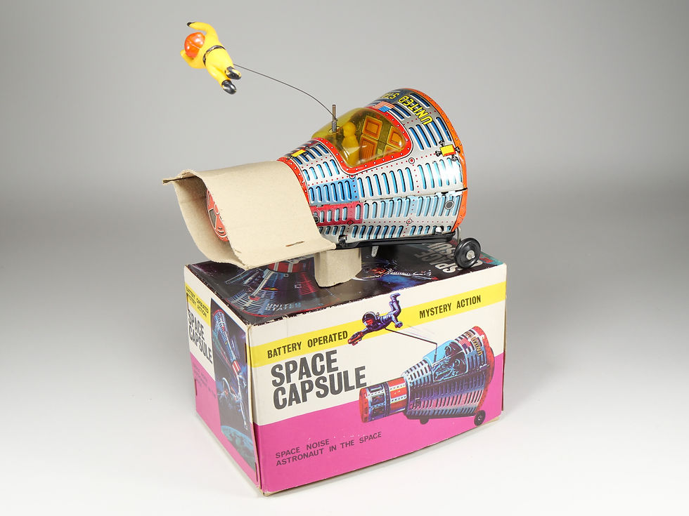 Thumbnail: HORIKAWA - Space Capsule United States - En boite avec cales - Space Tin Toy