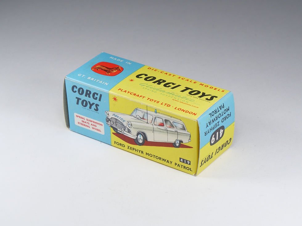 Thumbnail: CORGI - 419 - Ford Zephyr Motorway Patrol - En boite