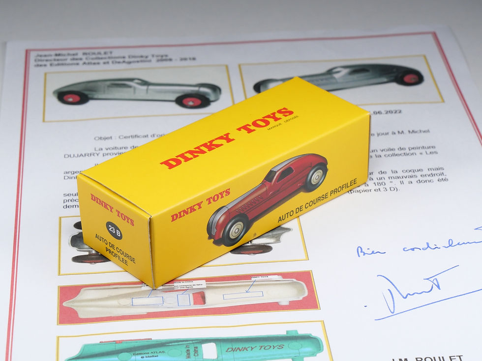Thumbnail: DINKY TOYS ATLAS - 23B - Essai / Prototype - Auto de Course Renault - JM Roulet